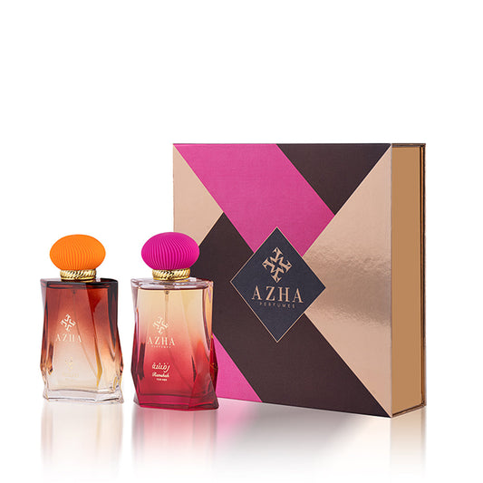 طقم هدايا أزهى قطعتين  - رمشة + ريناد