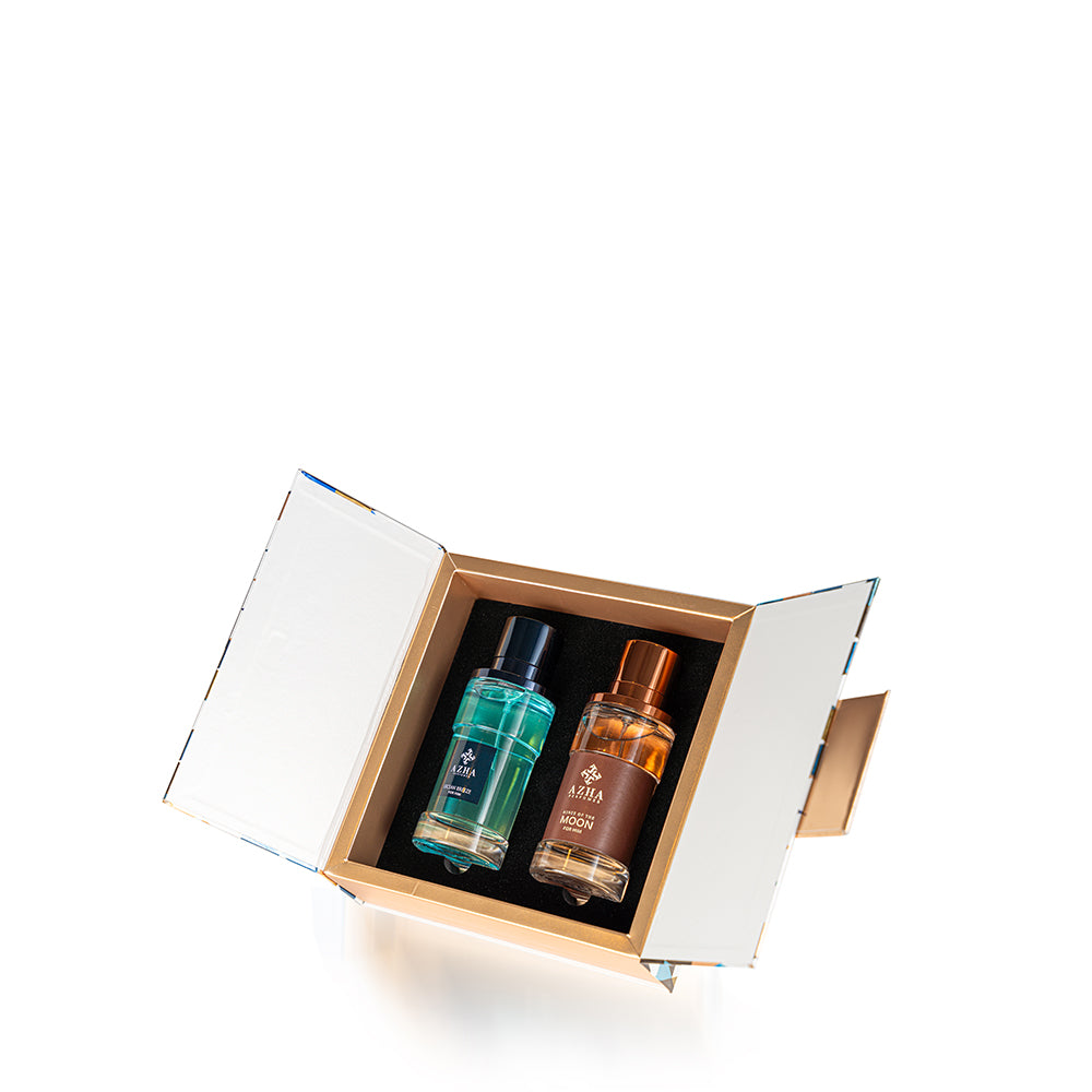 طقم هدايا أزهى قطعتين - آشز أوف ذا مون + أوشن بريز